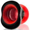 Oxballs Plug Tunnel Colossus Pighole XXXXL Noir-Rouge 17 x 13.5cm